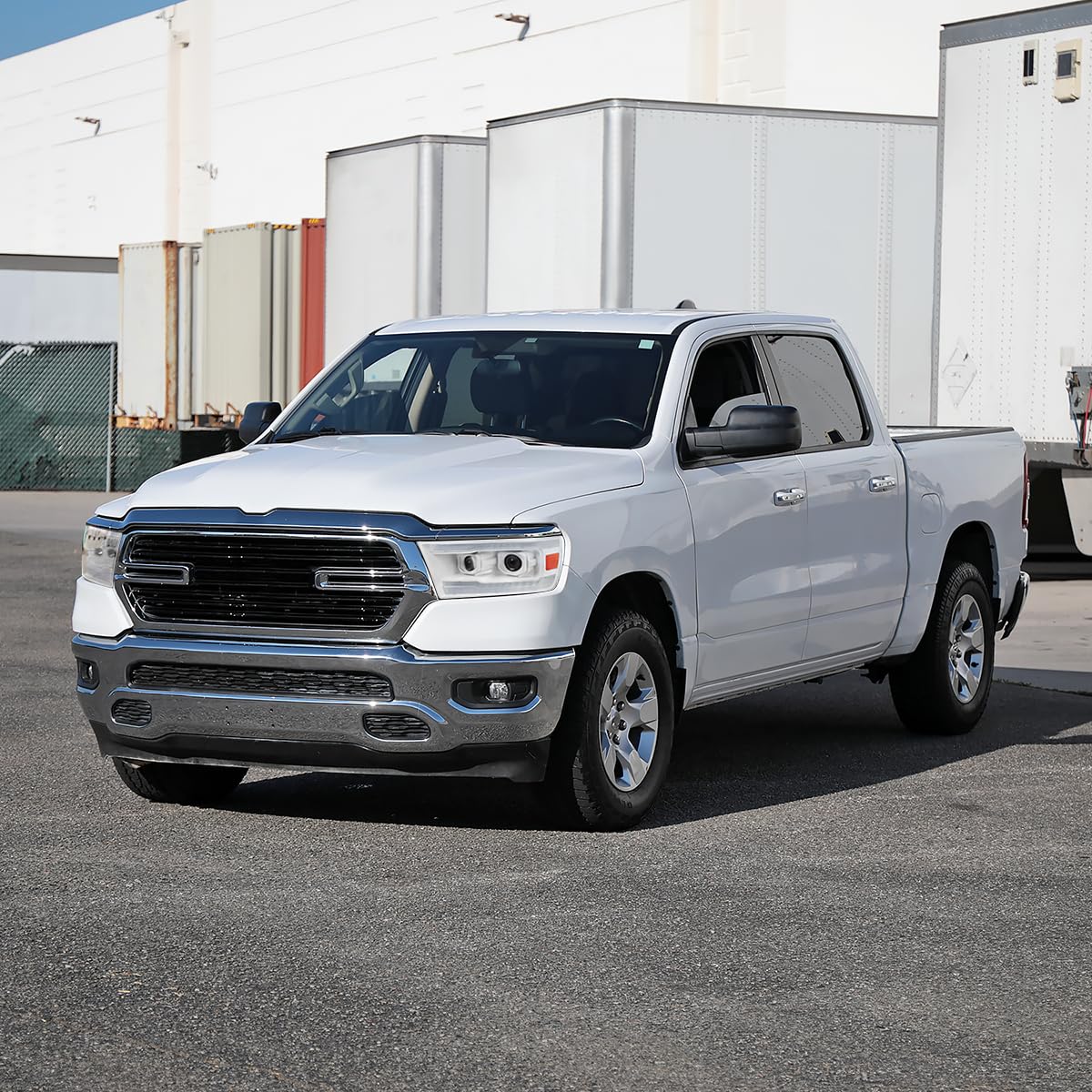 Special Edition SPEC-D TUNING Arctic White Projector Headlights w/Sequential LED Tube Signal and Startup Animation Compatible with 2019-2024 Ram 1500, Left + Right Pair Headlamps Assembly