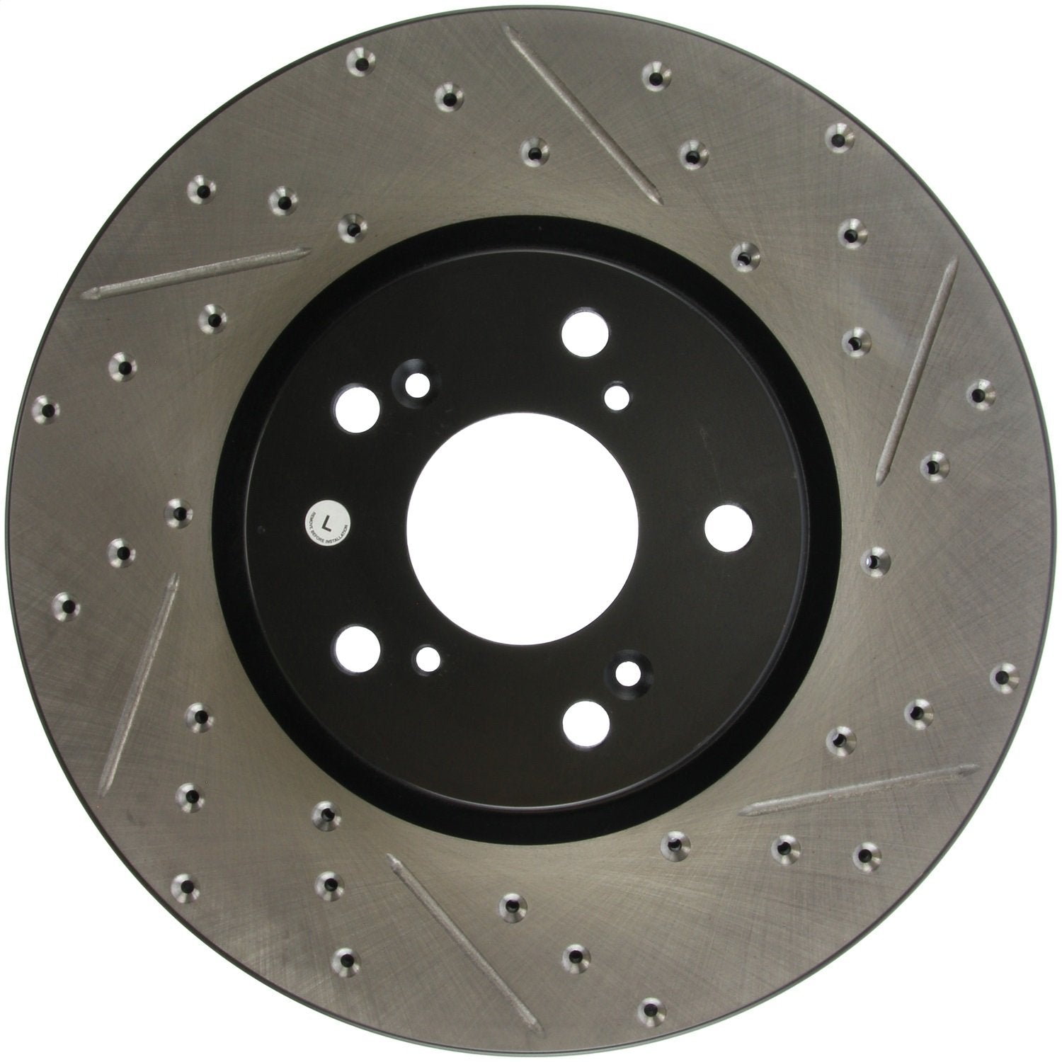 Sport StopTech Front Left Drilled/Slotted Disc Brake Rotor 127.40062L - Fits 2004-2008 Acura TL Vehicles