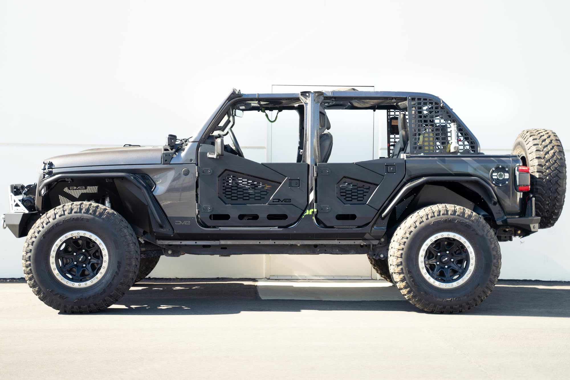 Rock Skins DV8 Offroad for The 2018-2025 Jeep Wrangler JL 4-Door | Protects Lower Body Panels from Rocks & Debris | Works with Aftermarket & Factory Fenders | Compatible with Most Sliders & Steps