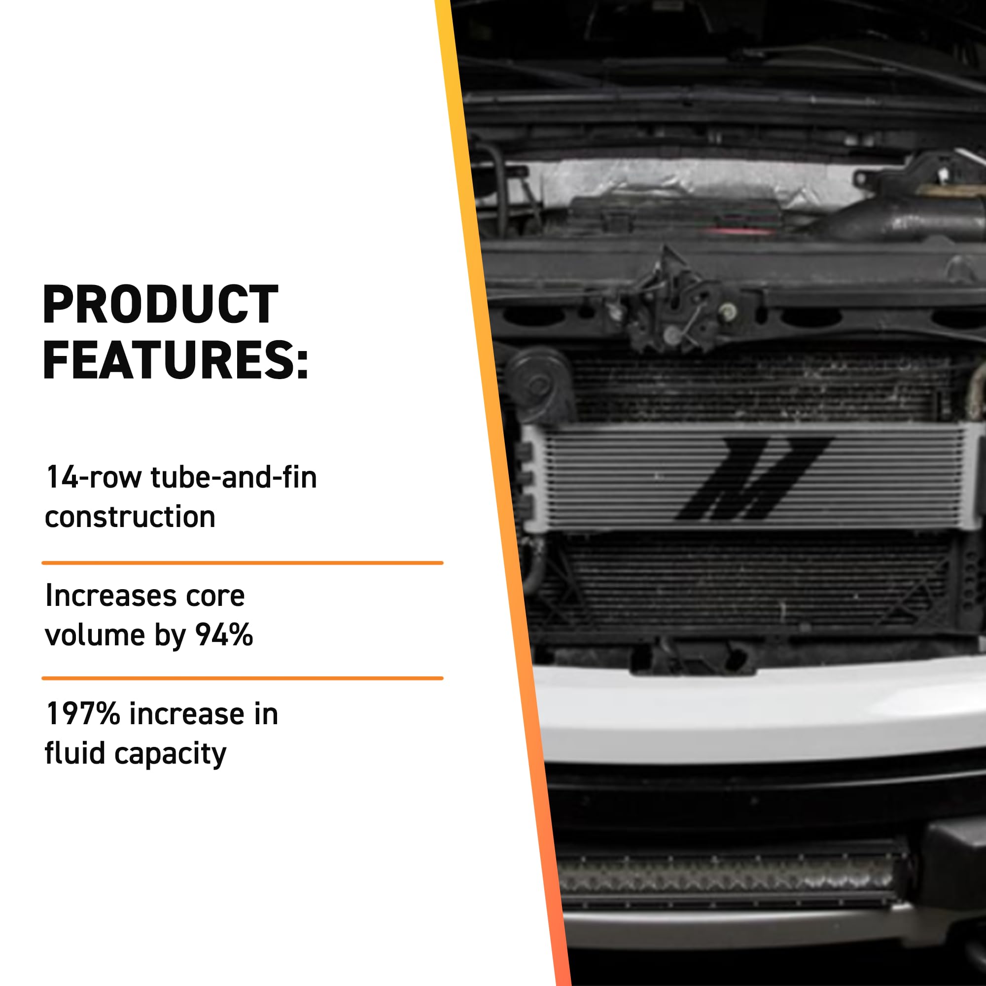 Mishimoto Transmission Cooler MMTC-F150-11SL, Compatible with Ford F-150, 2011-2014, and fits Ford Raptor, 2010-2014