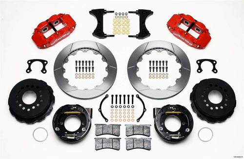 Rear P-Brk Kit, FNSL4R, 12.88", Red