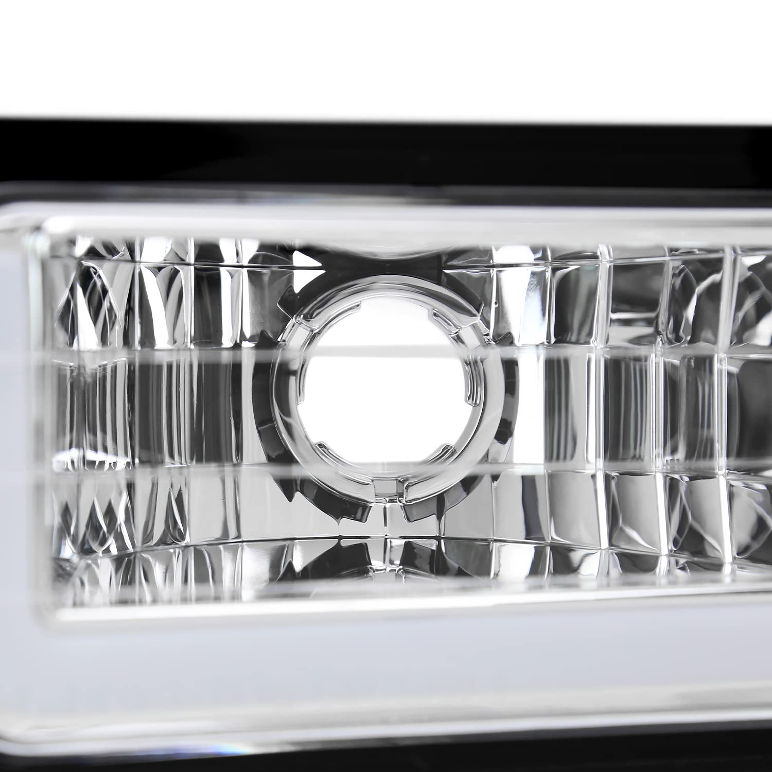 Chrome LED Bumper Lights SPEC-D TUNING Signal Lamps Compatible with 1988-1999 GMC C/K Chevy C10 1500 2500