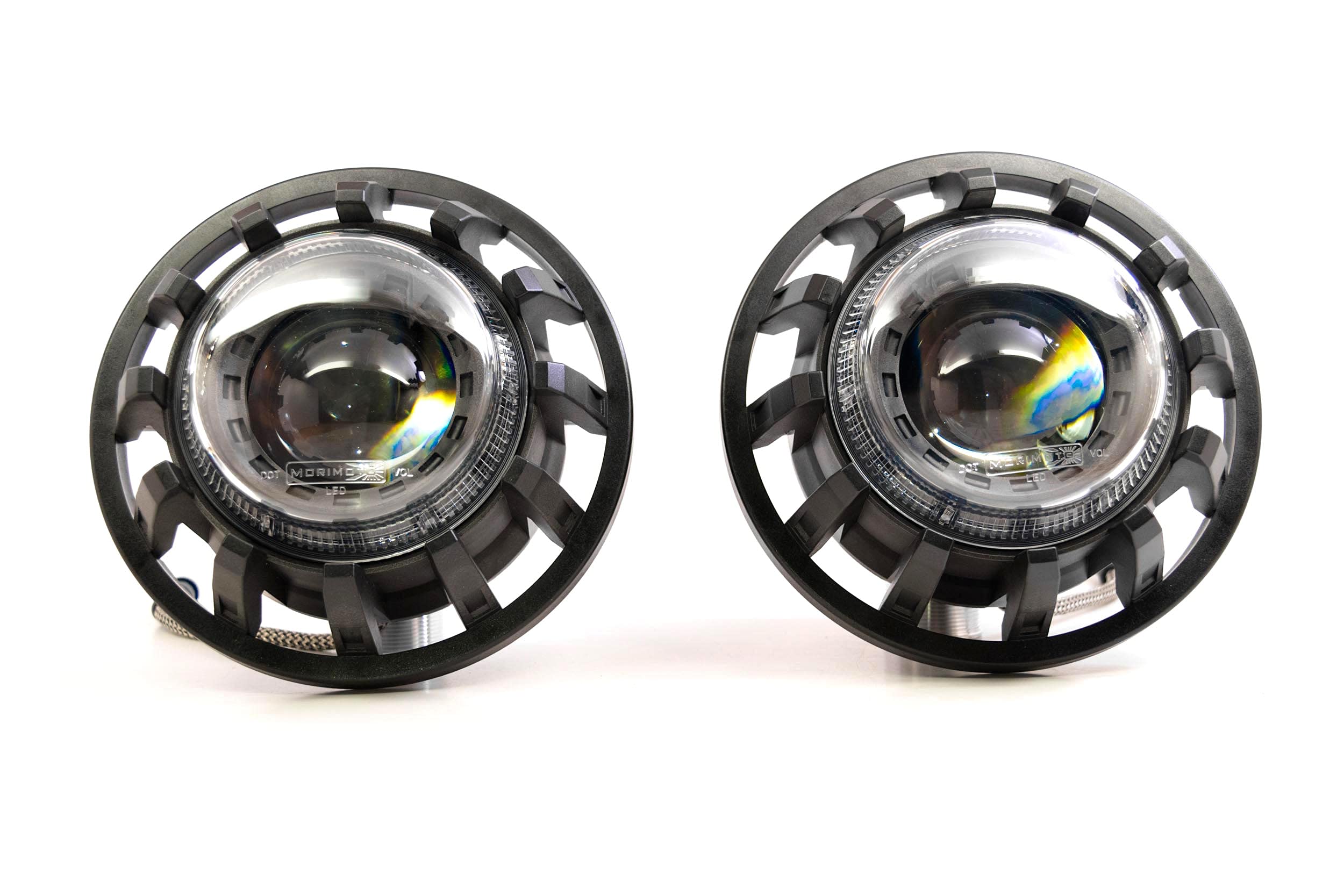 Morimoto 2.0 Super7 LED Headlight Housing, Fits Jeep Wrangler JL & Gladiator, Full LED Housing Replacement, Flicker & Error Free, Plug and Play Assembly, DOT Approved, Ultra Bright Upgrade (1x LF517)