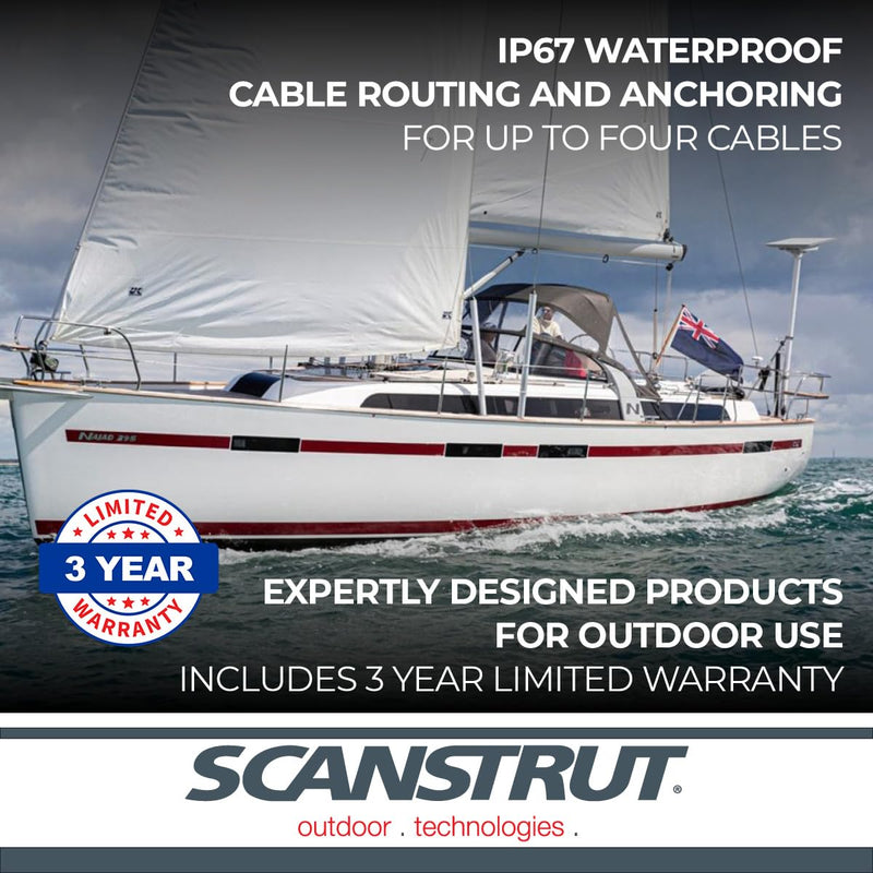 Through Bulkhead Seal Scanstrut - up to 5 Cables