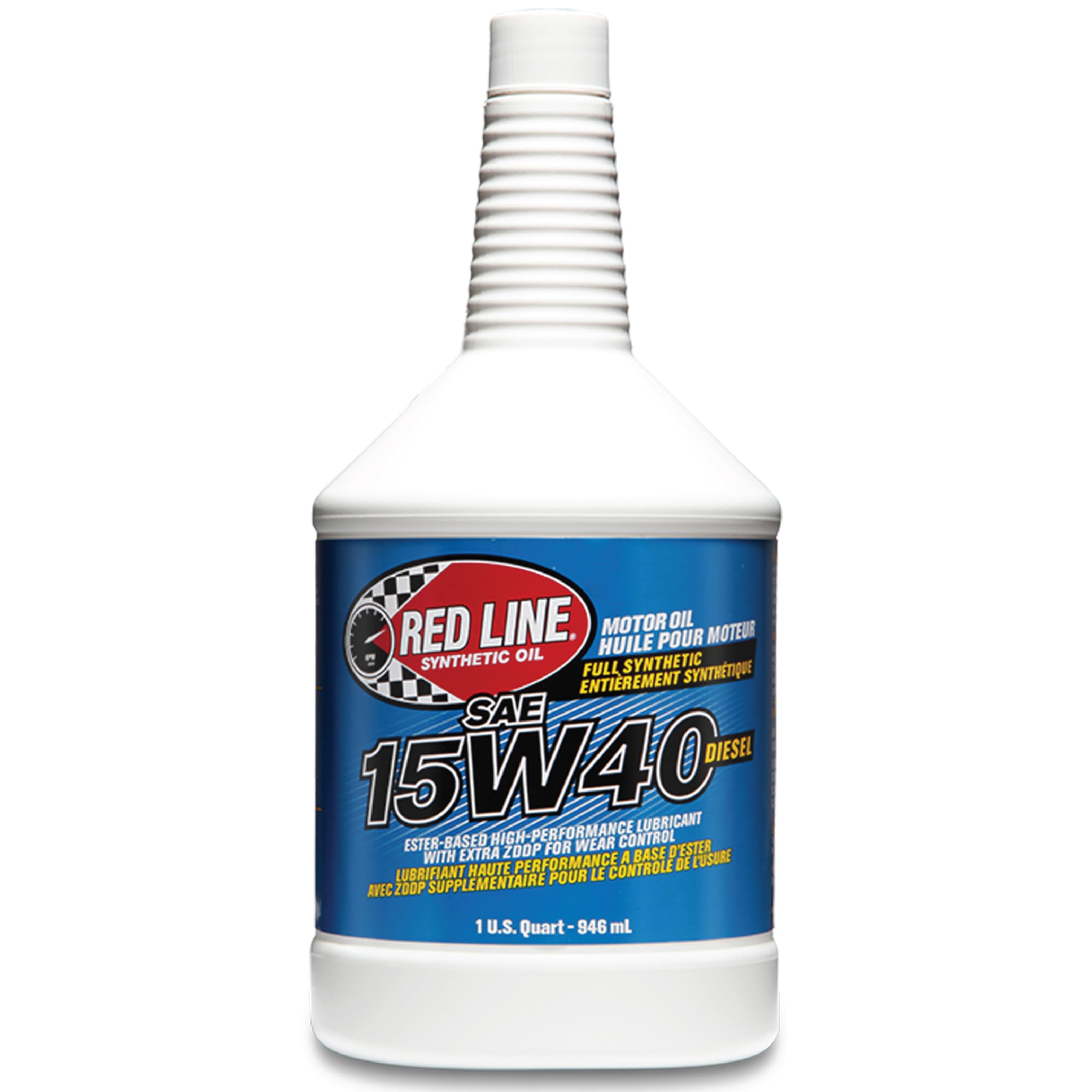 15W40 Red Line Synthetic Diesel Motor Oil - 1 Quart