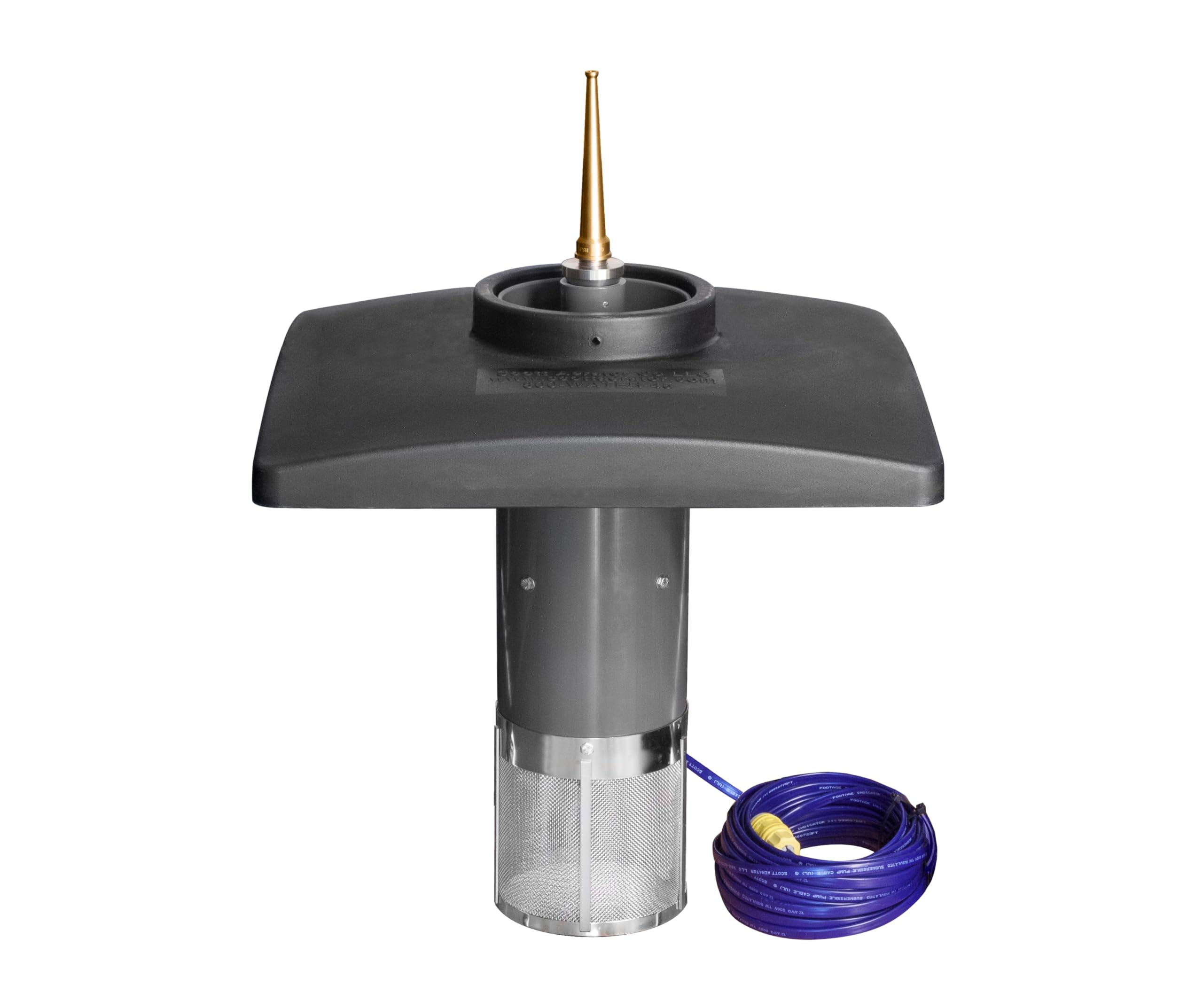 Scott Aerator Fountain Skyward - 1-1/2 HP 230V Pond Aerator with 100 ft. Electric Cord | Aerating for Lakes & Ponds | Maintenance Free Stainless Steel