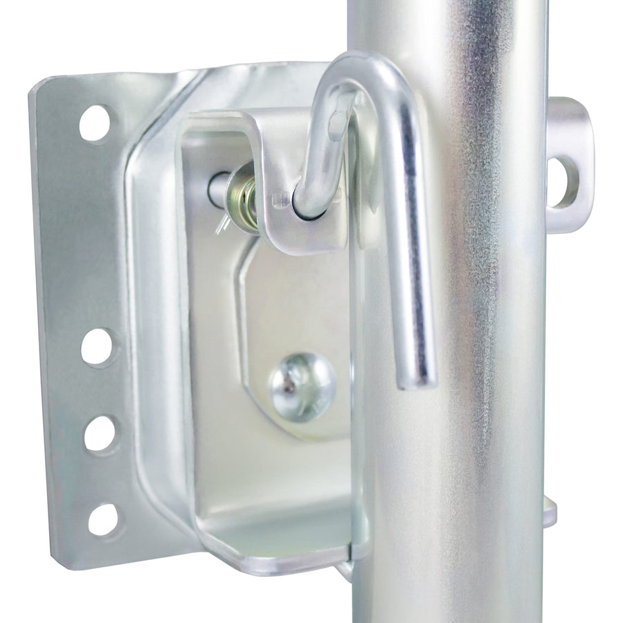 Swivel Marine Tongue Jack - Dutton-Lainson Company (6400) - Rust-Resistant Finish for Boat, Towing & Other Trailer Applications - 1000 lb Capacity, 10" Total Travel, 6" Heavy-Duty Wheel - Made in USA