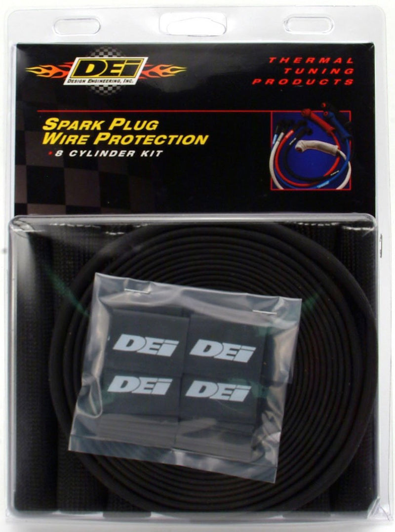 Design Engineering Protect-A-Boot and Wire Black 8-Cylinder Kit for Spark Plug Boot and Wire Protection 010712