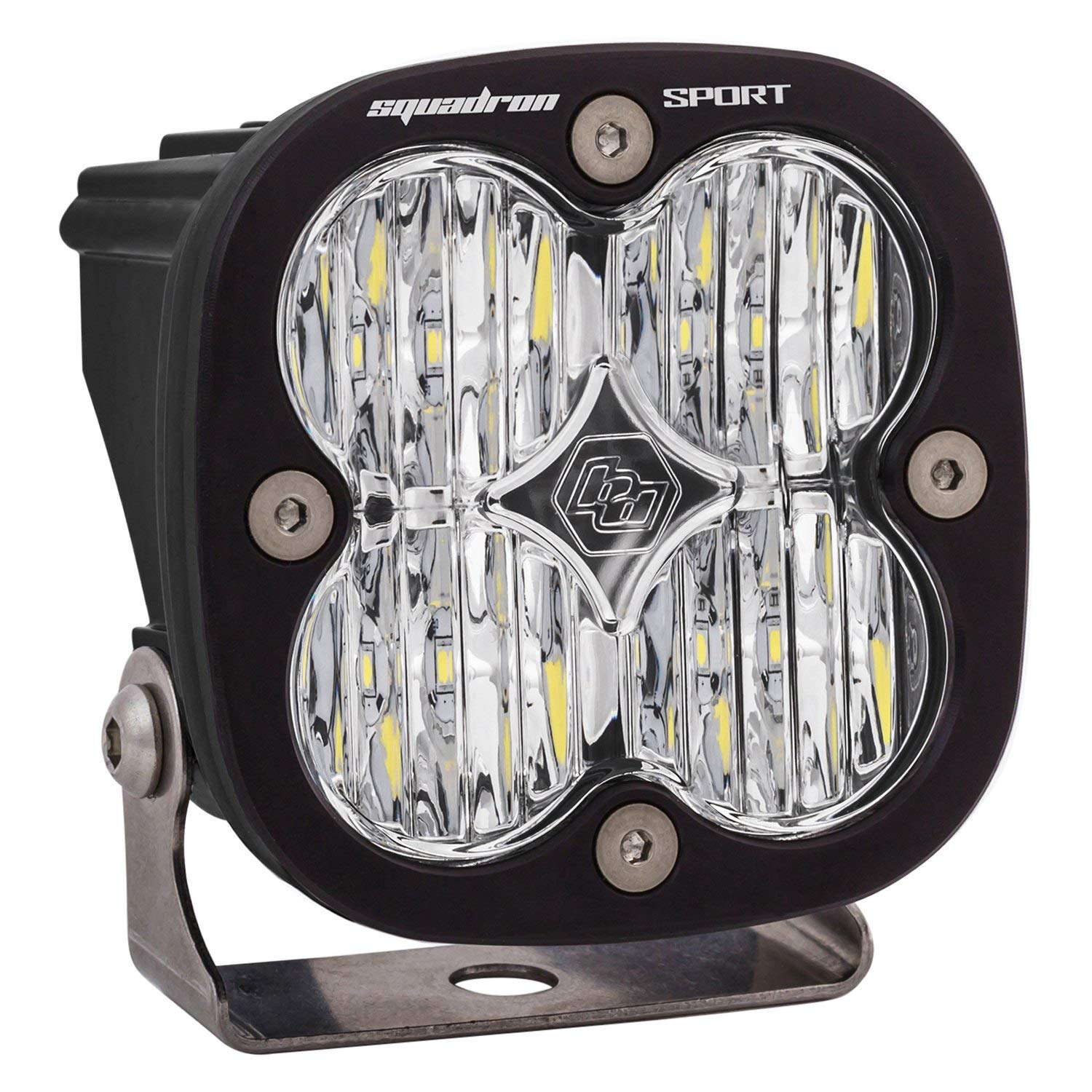 Squadron Sport BAJA DESIGN LED Auxillary Light Pod for Jeeps, Off-Road 4x4, Trucks, UTV, ATV, SUV (Wide Cornering; Clear)