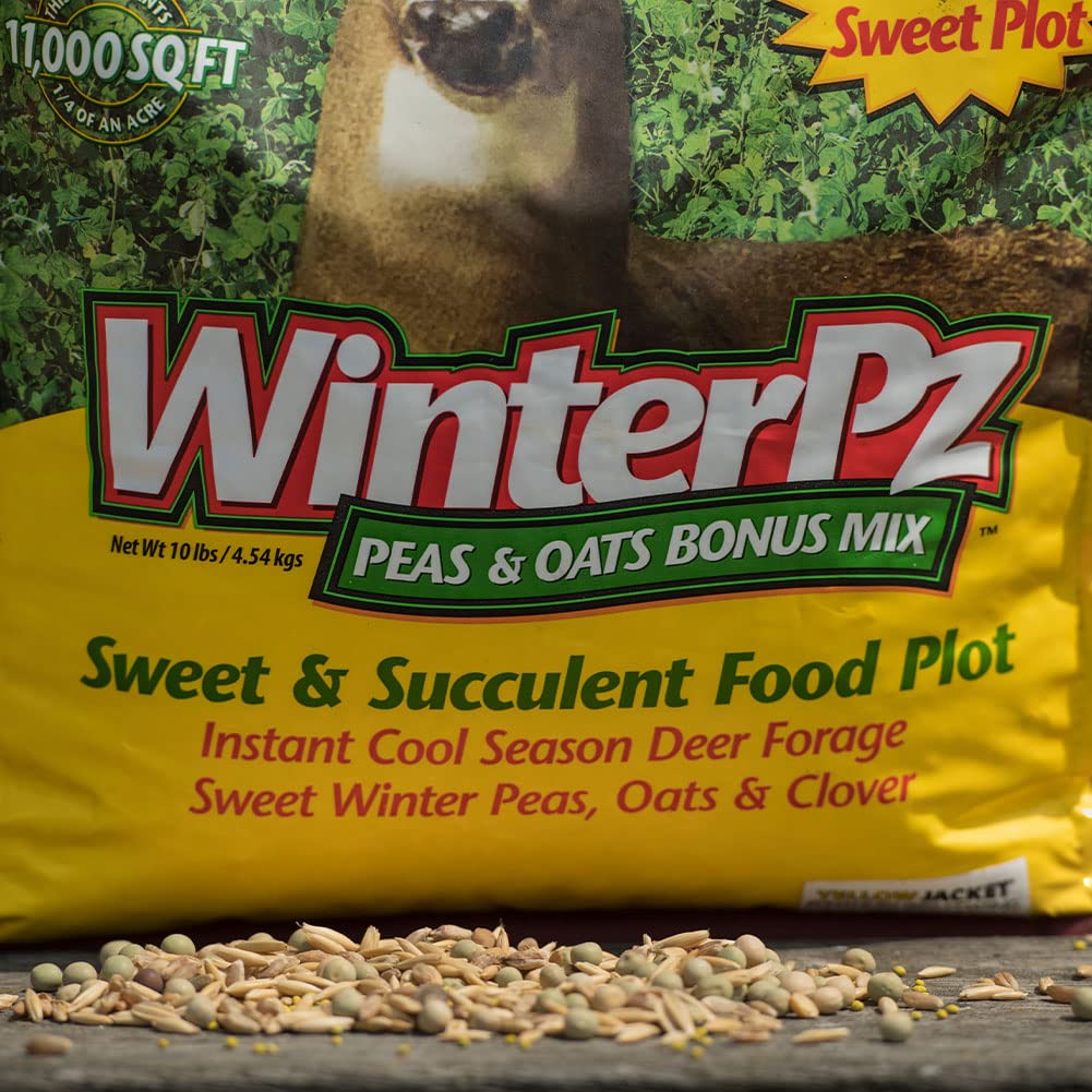 Winter Pz Food Plot Seed EVOLVED HARVEST - Peas & Oats Bonus Mix - Cool-Season Sweet Succulent Nutrient-Rich Forage for Deer