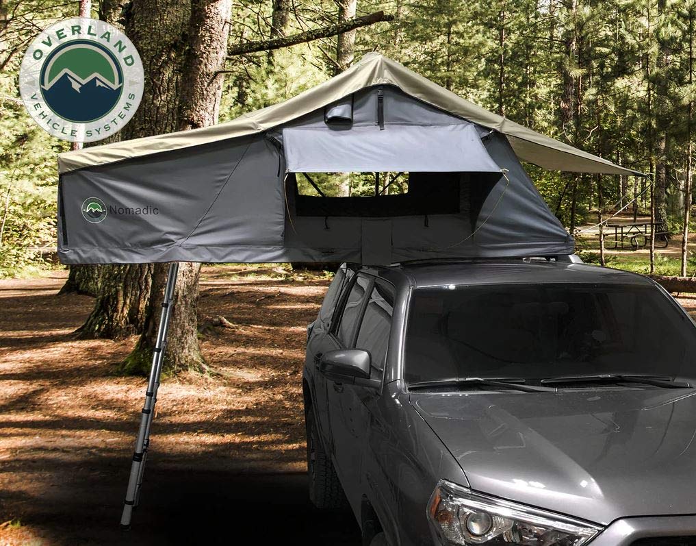 OVS Nomadic 2 Extended Roof Top Tent Overland Vehicle Systems Dark Gray