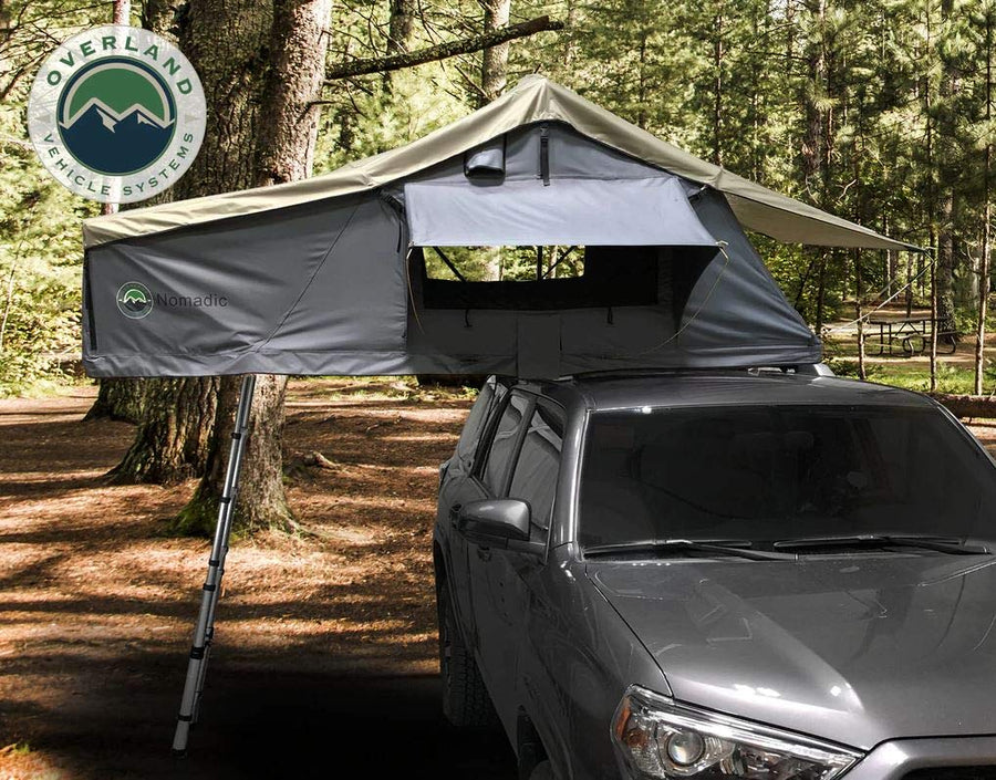 OVS Nomadic 2 Extended Roof Top Tent Overland Vehicle Systems Dark Gray