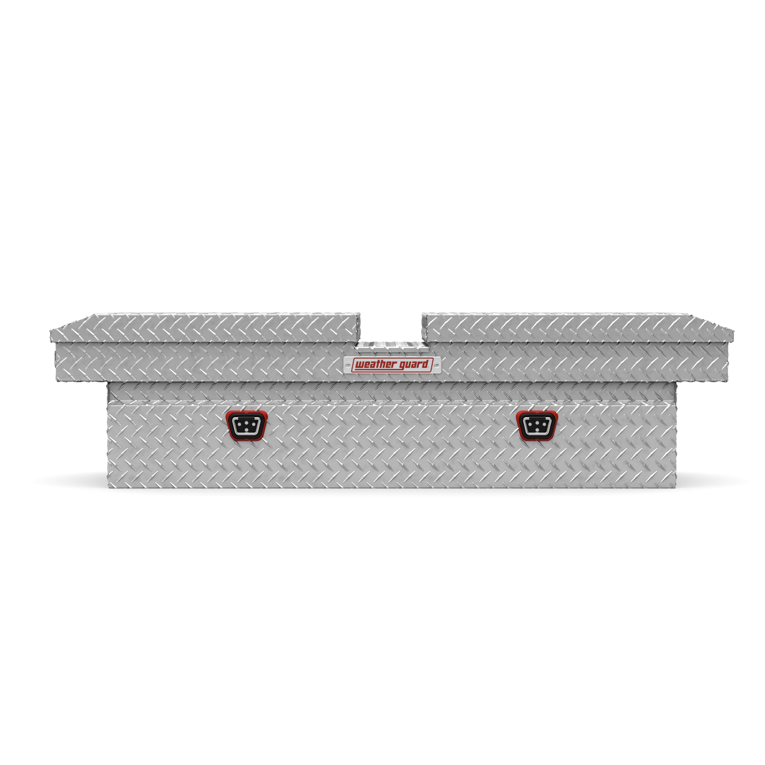 Crossover Weather Guard 124-0-04 Aluminum Gull Wing Truck Tool Box, Standard Profile, Fits Full Size Trucks, 11.3 cu ft Storage Capacity (Clear)