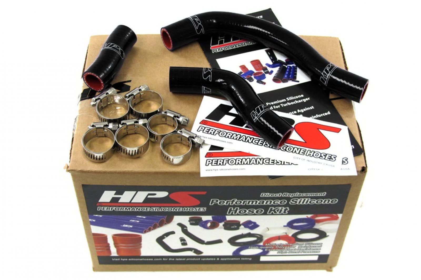 Black HPS 57-1250-BLK Radiator Hose Kit Coolant