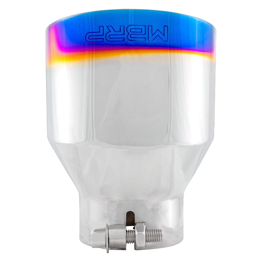 Burnt End MBRP T304 Stainless Steel Angle Cut Exhaust Tip - 3in. ID / 5in. OD / 6.5in. Length