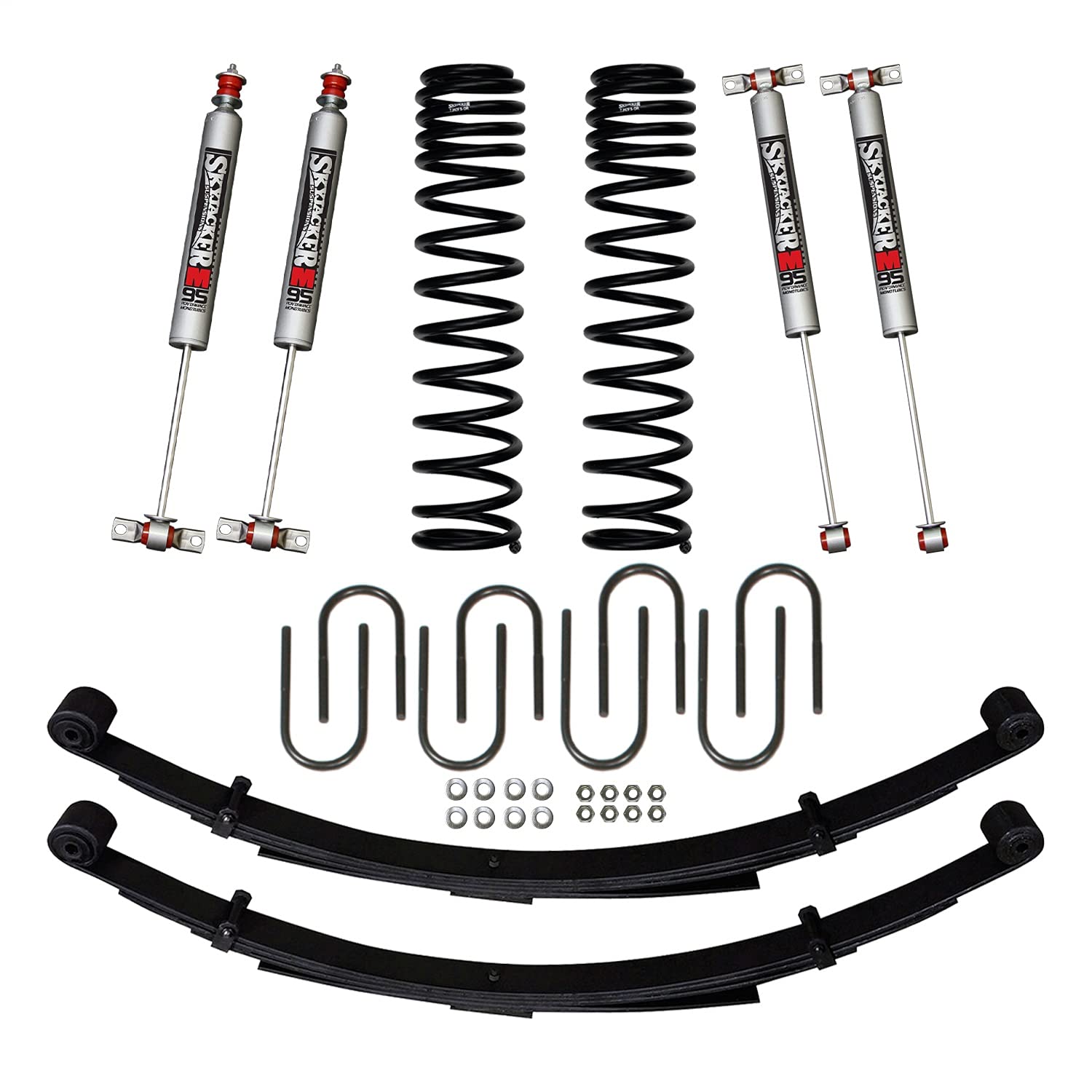 Skyjacker 3" Softride Leaf Spring System JC3158KSMLT Front And Rear Suspension Lift Kit