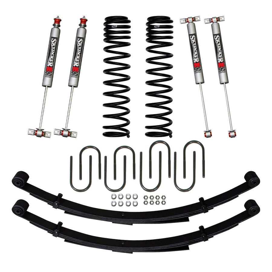 Skyjacker 3" Softride Leaf Spring System JC3158KSMLT Front And Rear Suspension Lift Kit