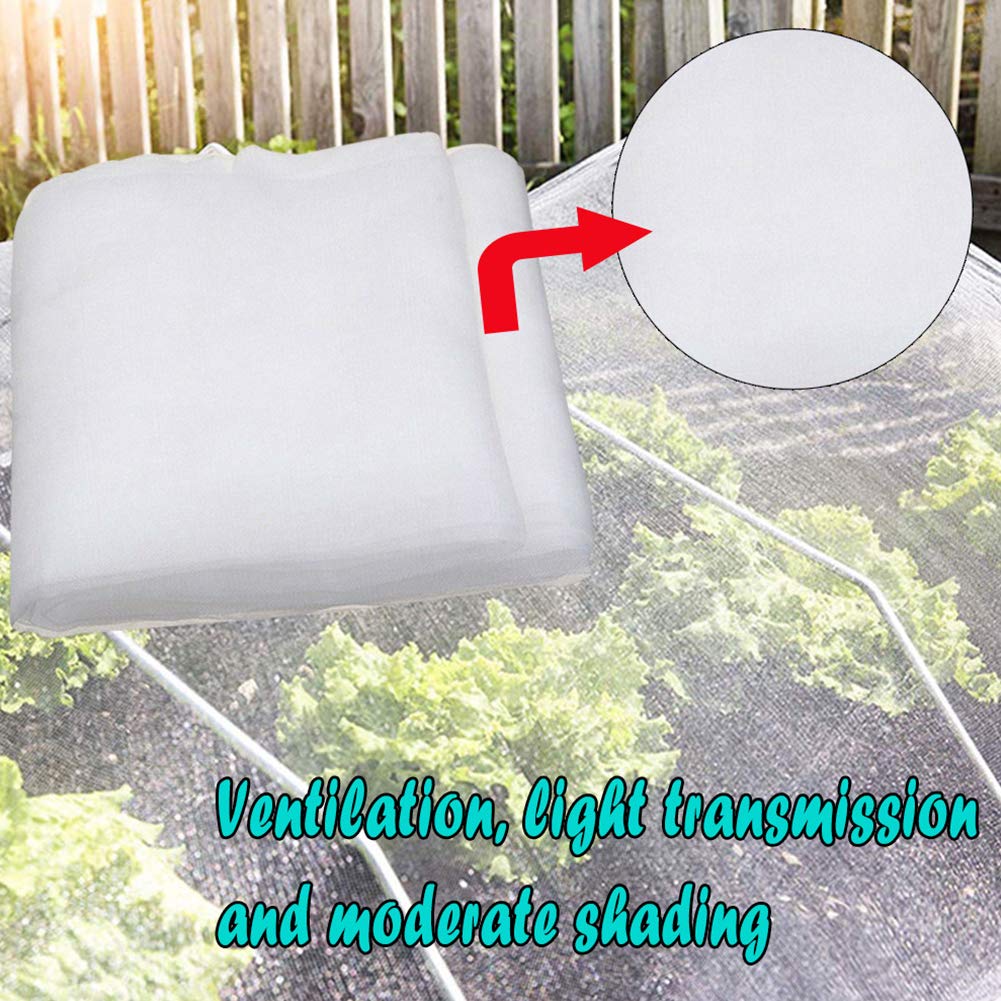 Insect Control ompait net,Bug Insect Garden Barrier Netting Plant Cover,Thicken Mosquito Bird Screen Garden Mesh Net for Protect Plant Fruits Flower