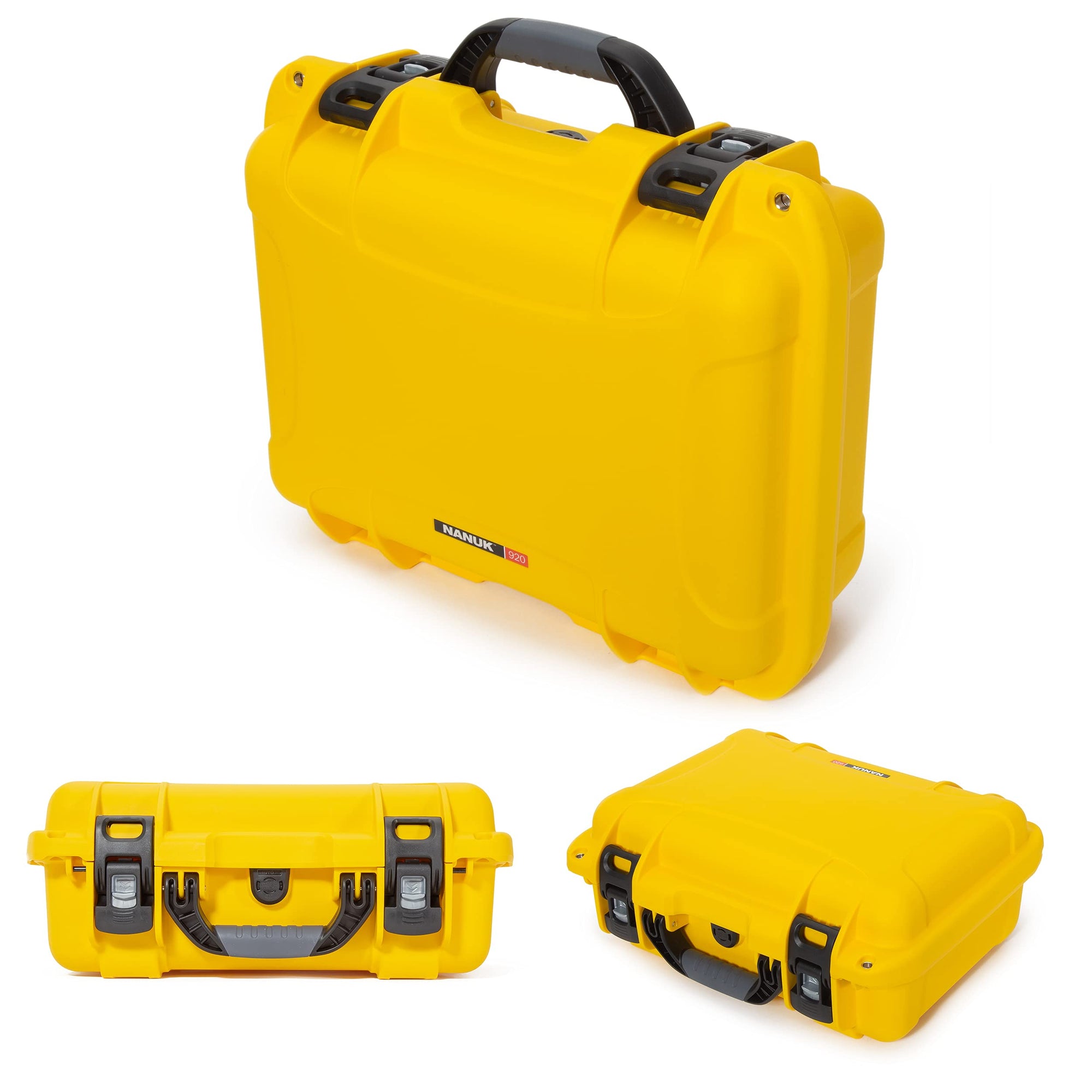 Waterproof Nanuk Hard Case 920 with Padded Dividers - Yellow