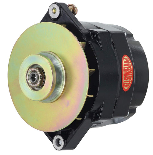 Alt Powermaster Jeep Upgrade Black 150A 1V Pulley & Baffle Motorola Replacement 1" MTG Spool 1-Wire