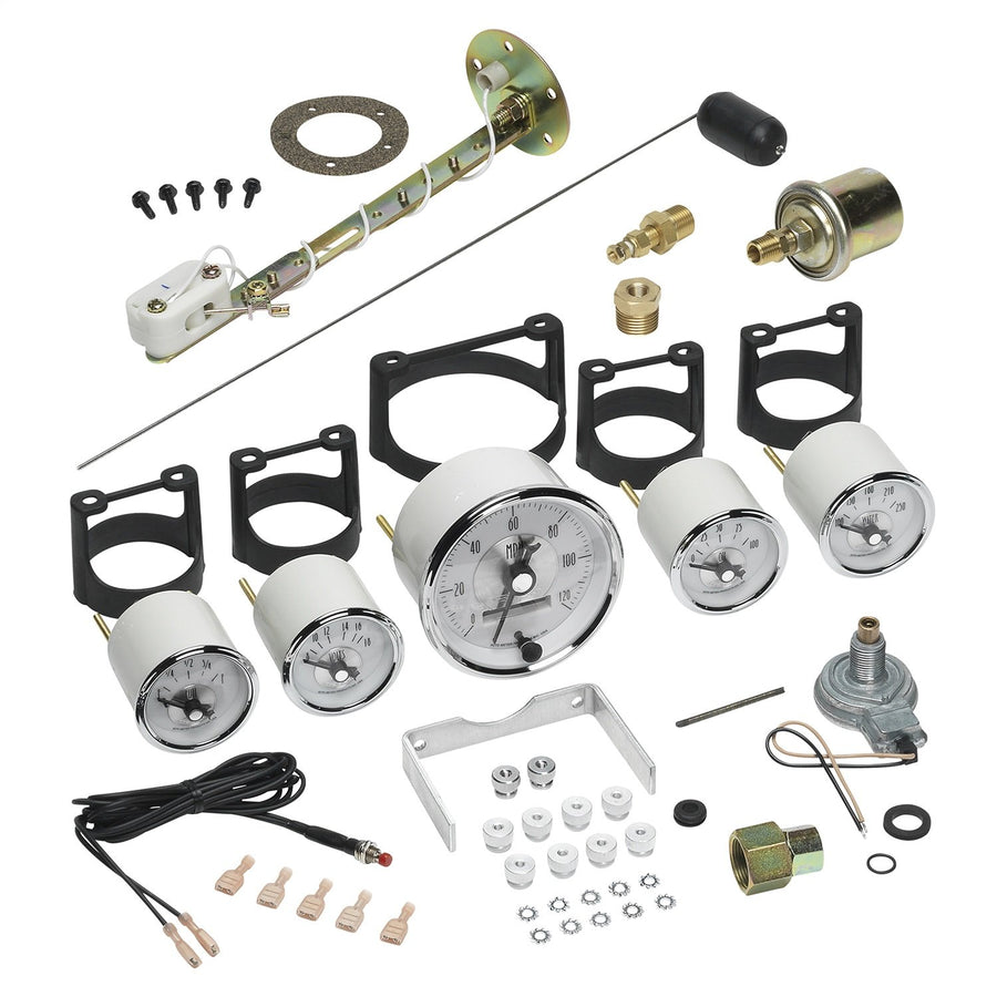 Gauge Kit AUTO METER 2006 (Prestige Pearl 5 Pc, 3 3/8" & 2 1/16", Elec. Speedowith LCD Odo, Prestige Pearl)