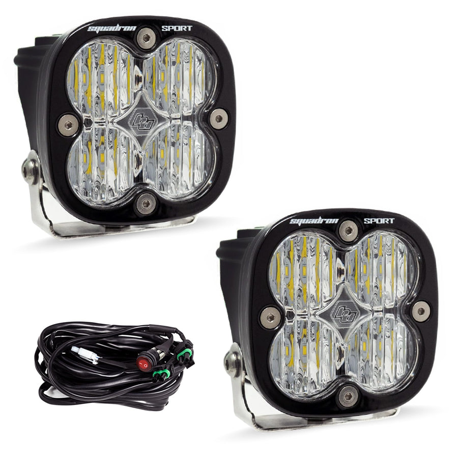 Baja Designs Squadron Sport 55-7805 Wide Cornering LED Light Bar, Pair