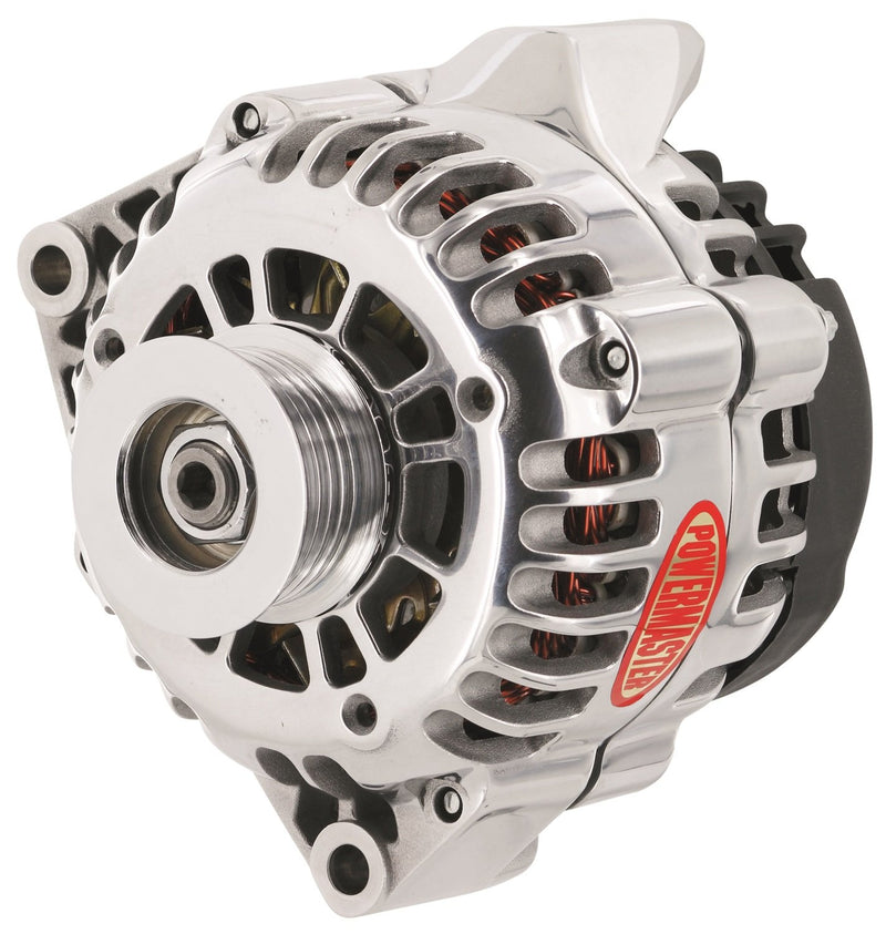 Alt GM CS130D Powermaster Polish 165A 6 grv Pulley PLFS VR