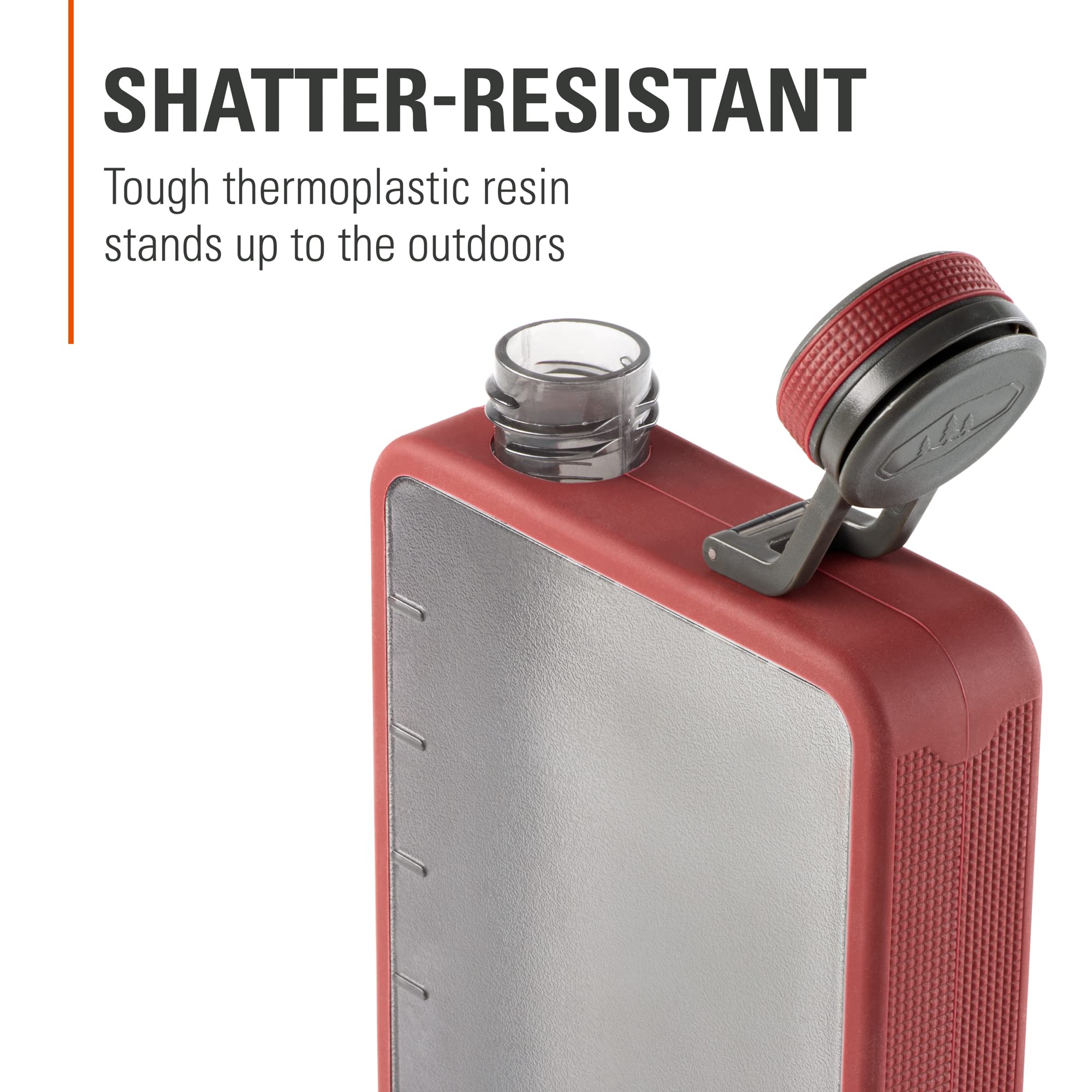 Boulder Flask GSI Outdoors 79361 16 Fl. Oz. - Haute Red