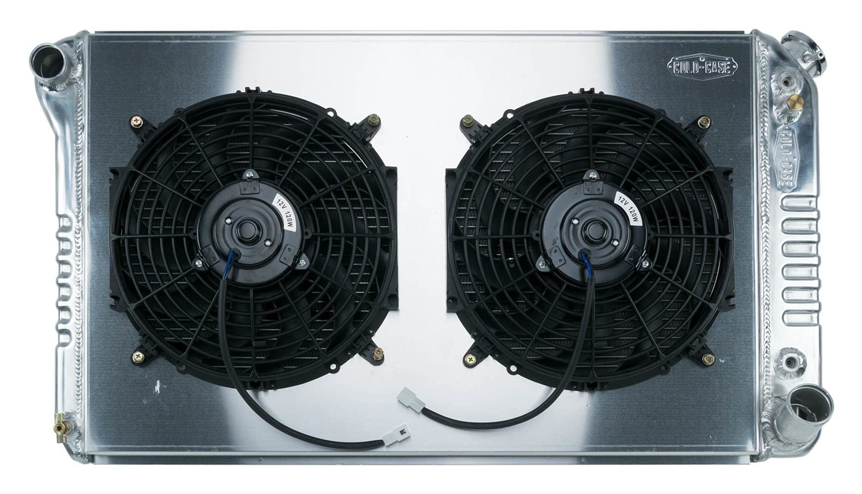 GMT558ASK Cold Case Radiators: 67-76 Chevy GMC Pickup Truck Aluminum Radiator And 14 Inch Fan Kit