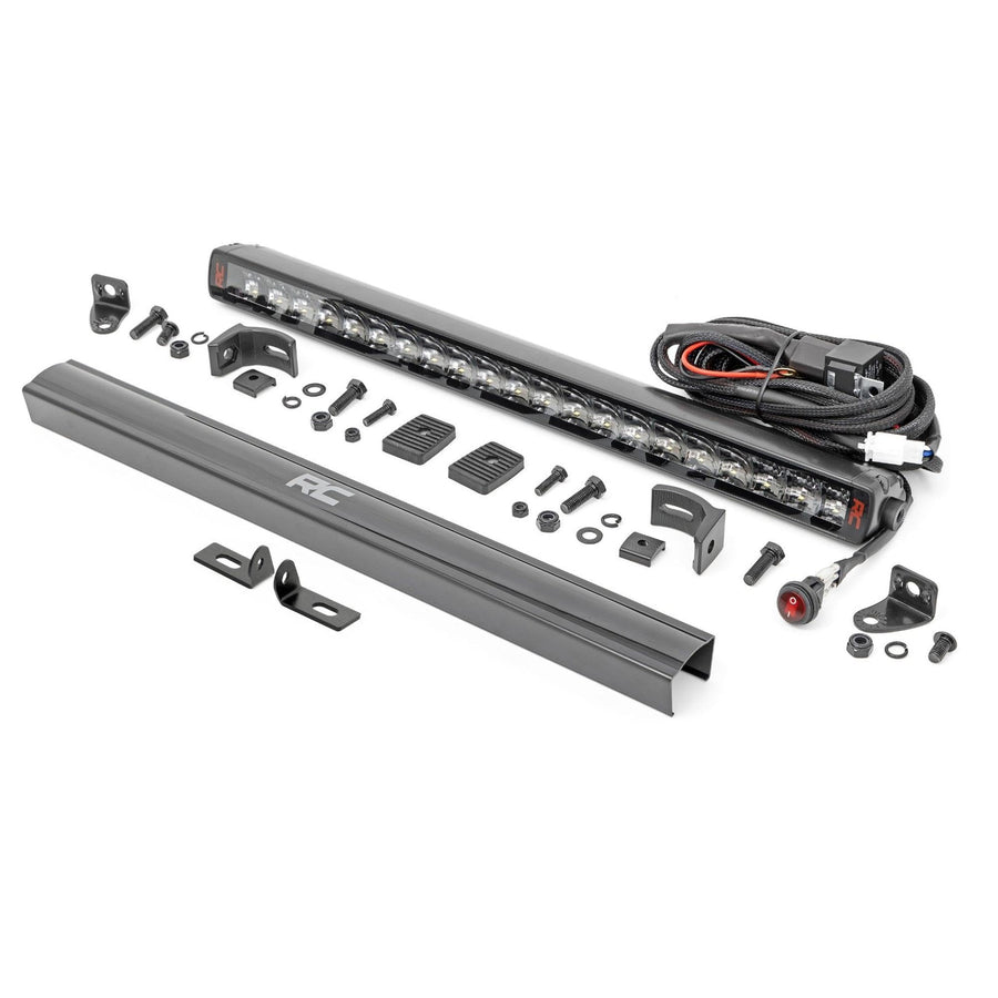 20" Rough Country LED Light Bar Kit for Ford Ranger (2019-2023) - Bumper Mount, 105W Spectrum Series, 9,450 Lumens, Combo Spot & Flood Beam