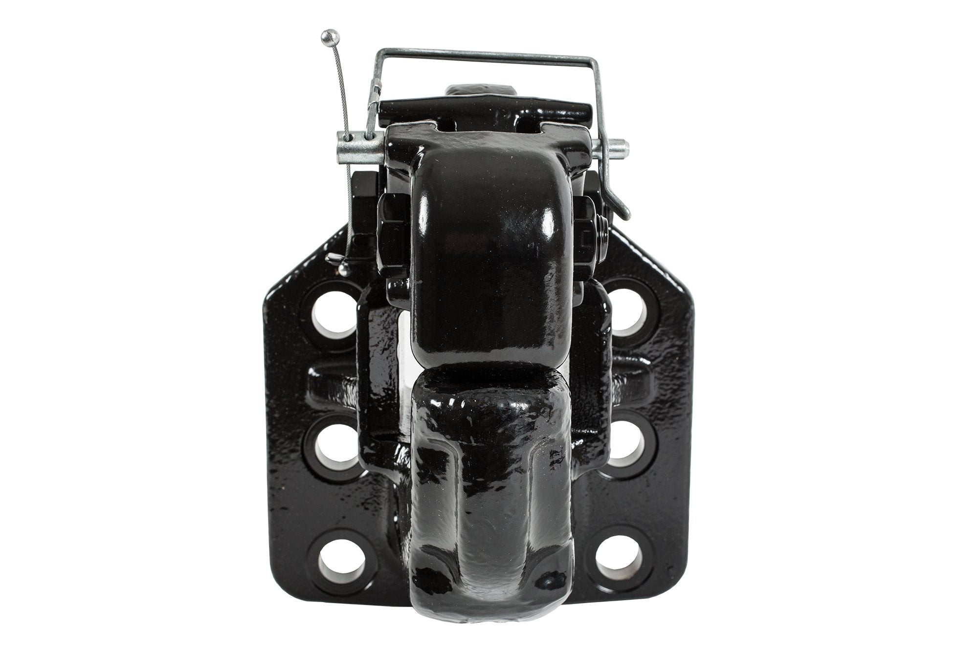 50 Ton Capacity Buyers Products Air Compensated Pintle Hook, 6-Hole Mount With Air Chamber Plunger