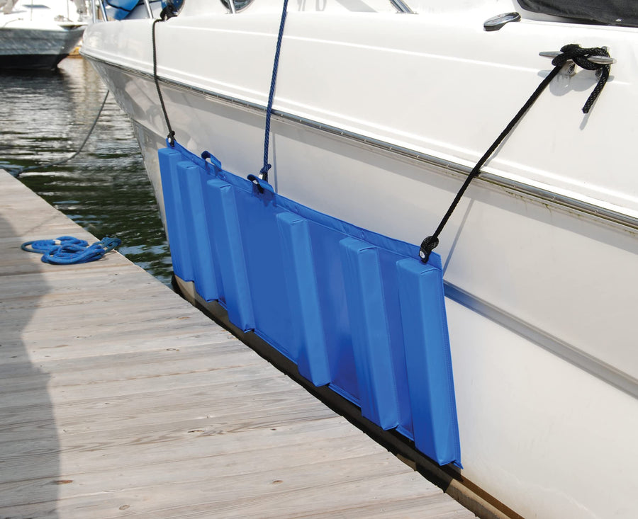 Vinyl Covered Hull-Saver Rafting Fender, White (22" H x 7'4"L)
