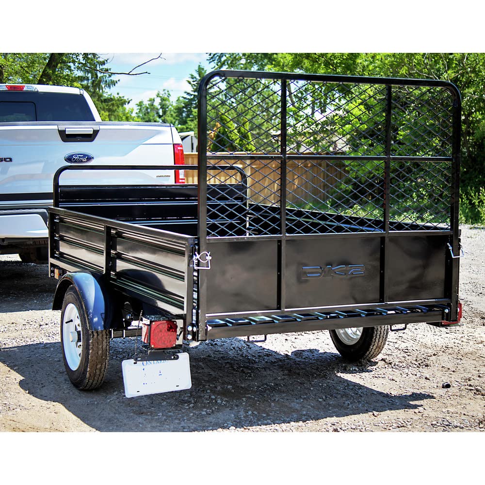 Utility Trailer DK2 4.5 x 7.5 Drive-Up Gate, Load Capacity 1639 lb, Deck Length 7.5 ft, Deck Width 4.5 ft, Model# MMT5X7-DUG