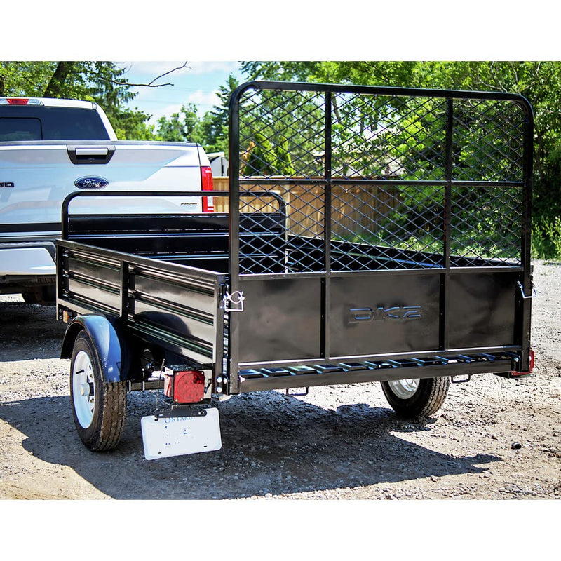 Utility Trailer DK2 4.5 x 7.5 Drive-Up Gate, Load Capacity 1639 lb, Deck Length 7.5 ft, Deck Width 4.5 ft, Model# MMT5X7-DUG