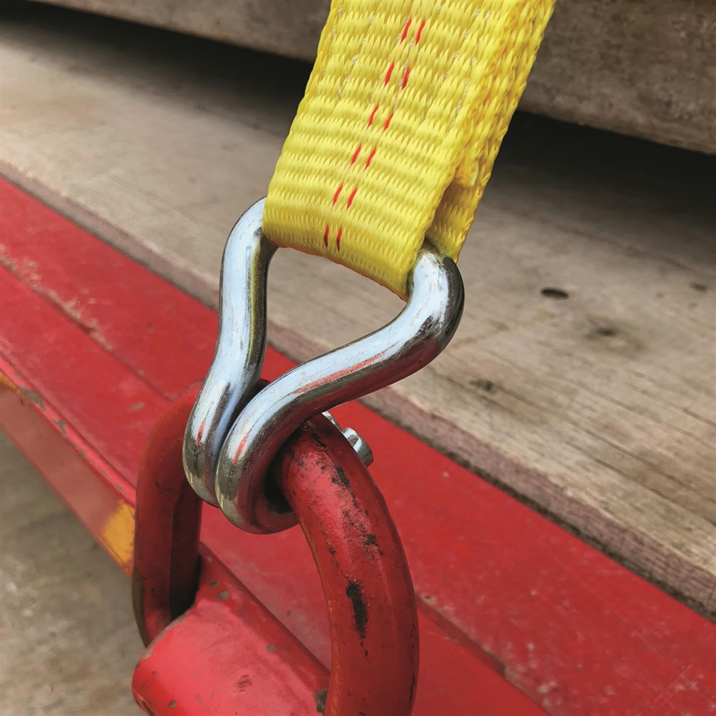 27-Foot SmartStraps Premium Ratchet Straps, Yellow (1pk) – 10,000 lbs Break Strength, 3,333 lbs Safe Work Load - Commercial Tie-Downs Designed for Heavy-Duty Transport - Safely Haul Large Equipment, Tractors, Vehicles and More