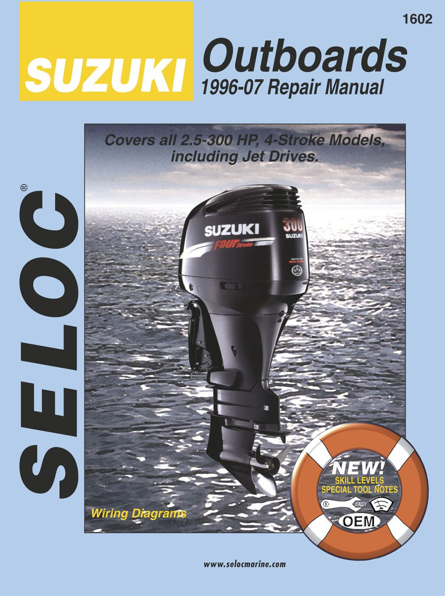 Sierra International 18-01602 Seloc Manual Suzuki Outboards 1996-2007 Engine Part