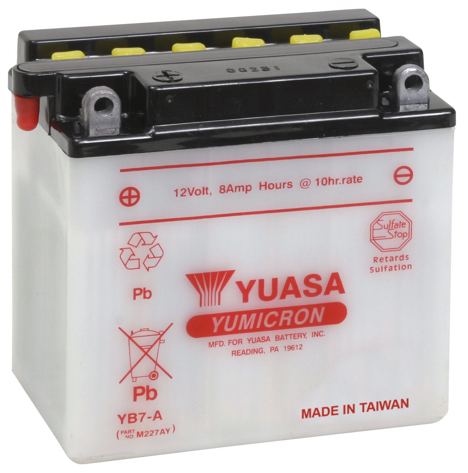 YUAM227AY Yuasa YB7-A Battery