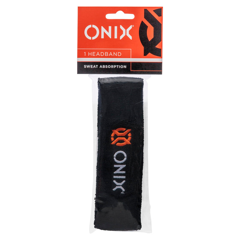 Black ONIX Pickleball Sweat Absorption Headband