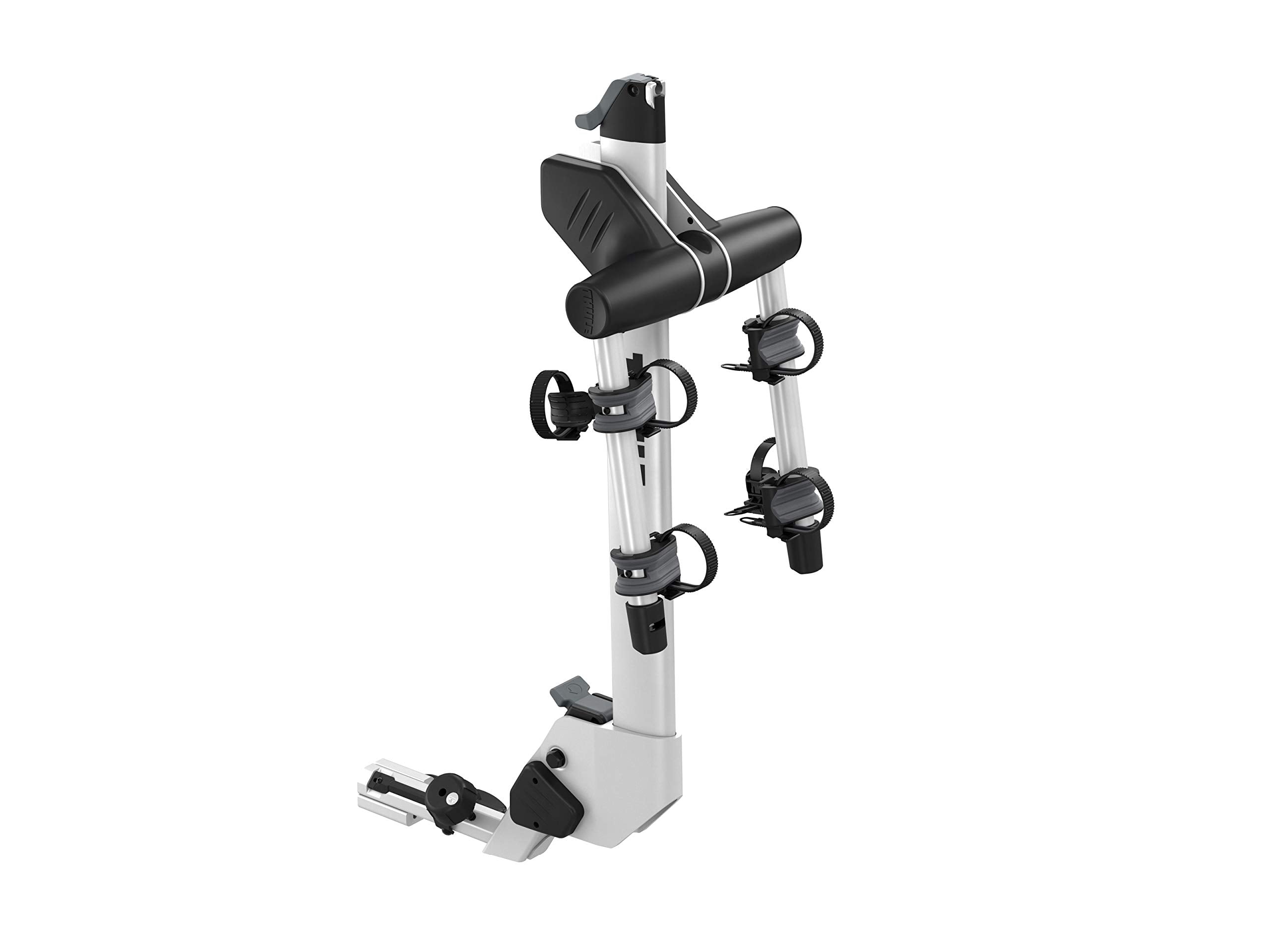Thule Hanging Helium Pro Bike Rack - Carries 2 Bikes - Lightweight Hitch Bike Rack - Fits 2" and 1.25" receivers - Quick Tool-Free Installation - Tilts for Trunk Access - 75lb Load Capacity