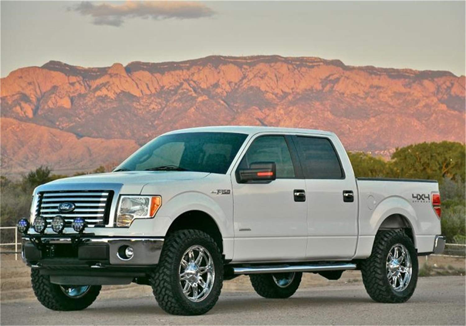 N-Fab Bumper | For 4 - 9in Lights, Textured Black - w/out License Plate Tabs | F094LB-TX | Fits 2009-2014 Ford F-150 / Lobo / Raptor
