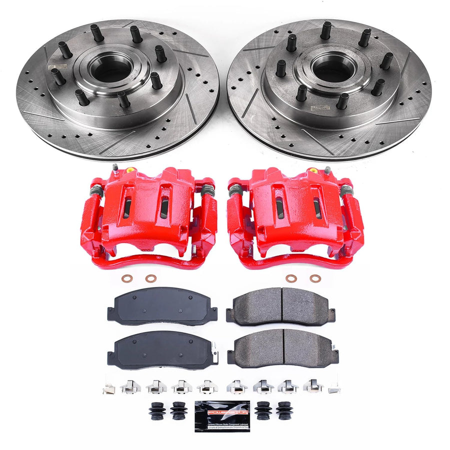 Z23 Power Stop (KC4426) Evolution Sport Brake Kit with Calipers, Front and Rear For Chevrolet Silverado 1500, Chevrolet Suburban 2500, GMC Sierra 1500, GMC Yukon XL 2500 [Model Specific]