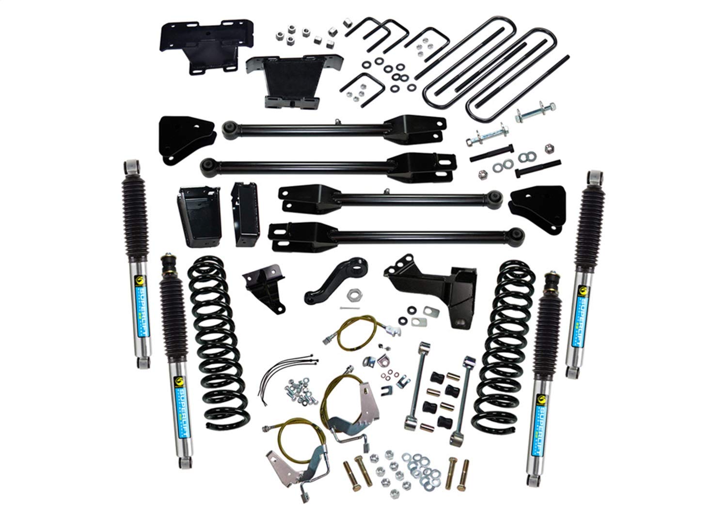 SUPERLIFT SUSPENSION RealTruck 6" Lift Kit for Ford F-250/F-350 | Complete Lift Kit with Front & Rear Bilstein 5100 Series Shocks and 4-Link Arms | K234B | Fits 2008-2010 Ford F-250 / F-350 4WD