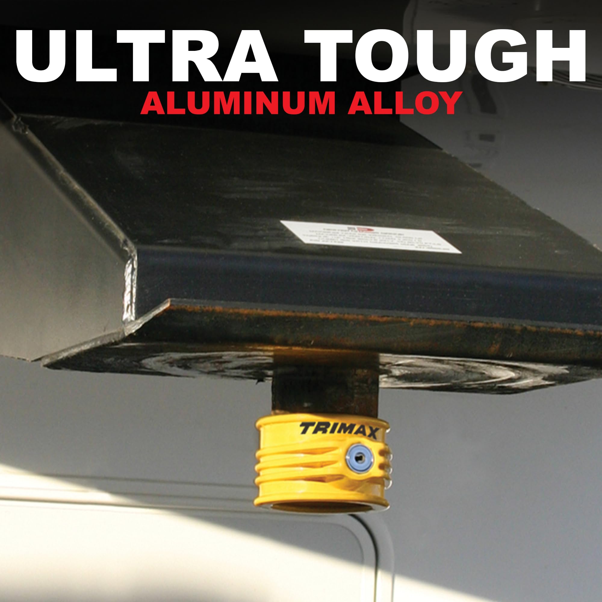 Trimax - King Pin Lock TFW60-5th Wheel Heavy Duty Anti-Theft Trailer Lock, Rugged Alloy Construction, Weatherproof Epoxy Coating, Easy Installation