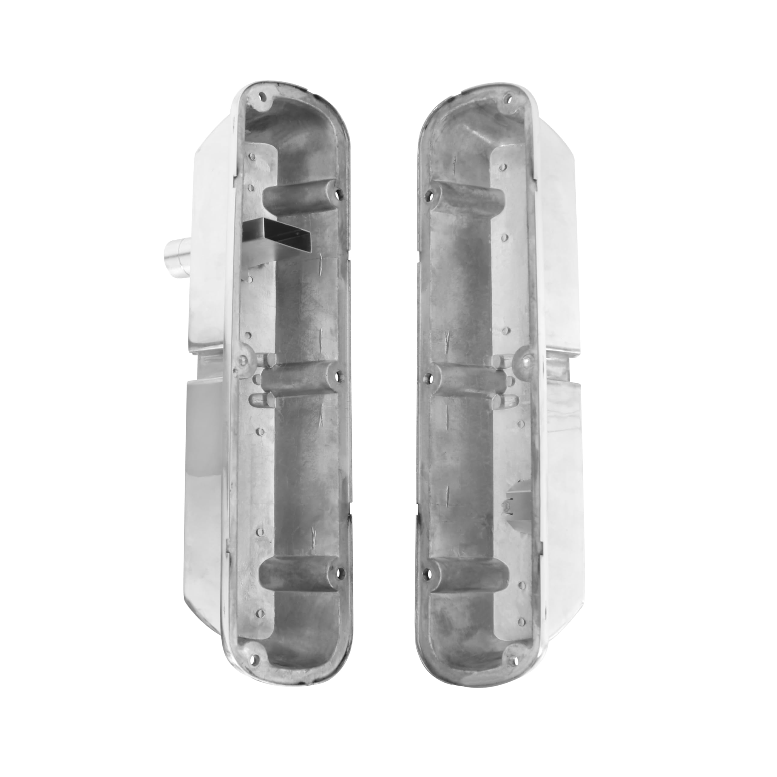 Polished Aluminum Scott Drake 6A582-COP Valve Covers Cougar Logo Pair