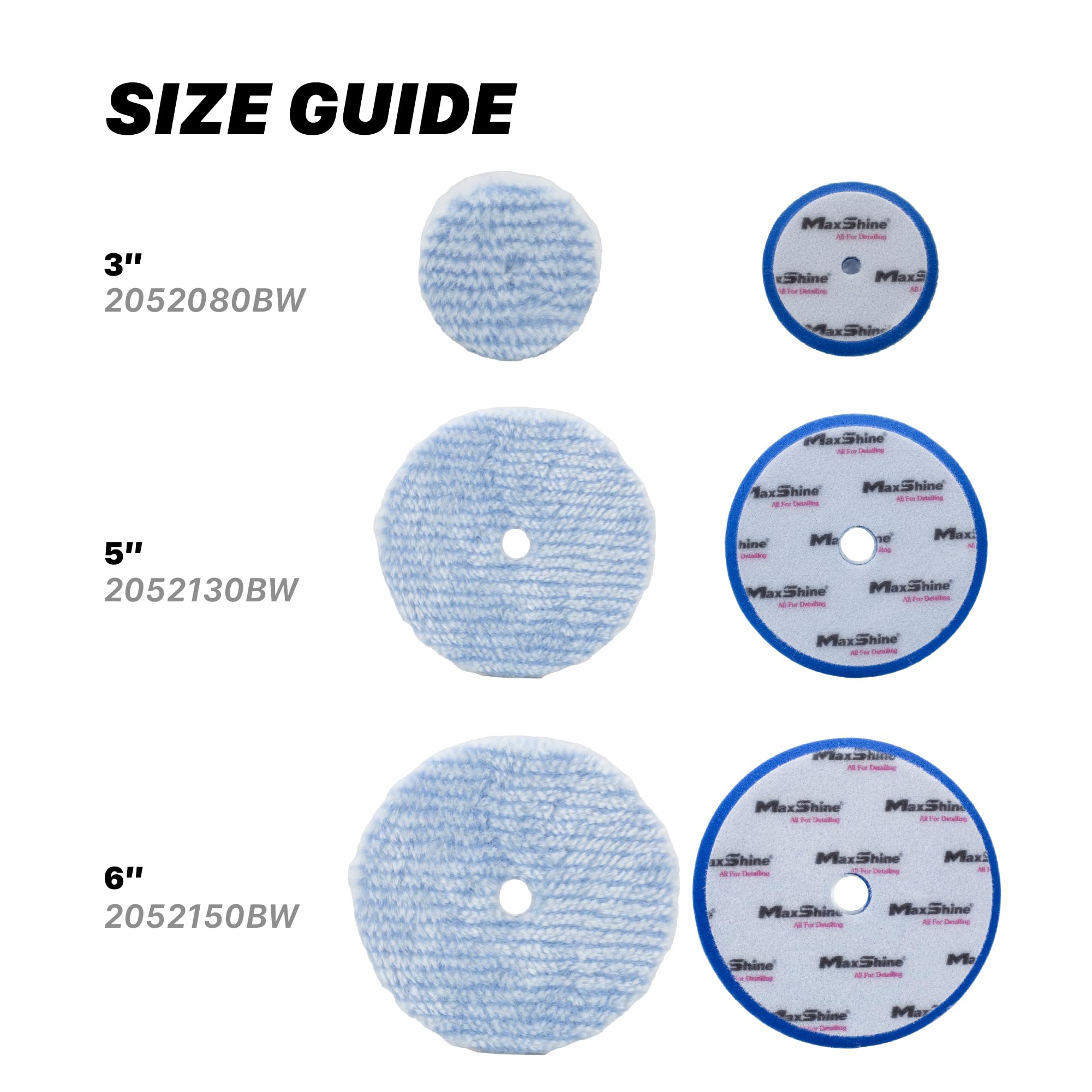 5” Maxshine Universal Synthetic Wool Cutting Pad | Durable Hook & Loop Pad for Heavy-Duty Use | Professional Buffing Pad Compatible with DA & Rotary Polishers | Paint Correction & Defect Removal