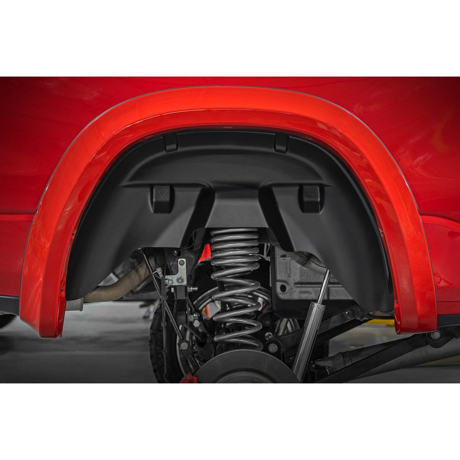Rough Country Rear Wheel Well Liners for 1500 Ram (2019-2026) - Heavy-Duty Rear Fender Liners for Mud & Debris Protection, Made in USA