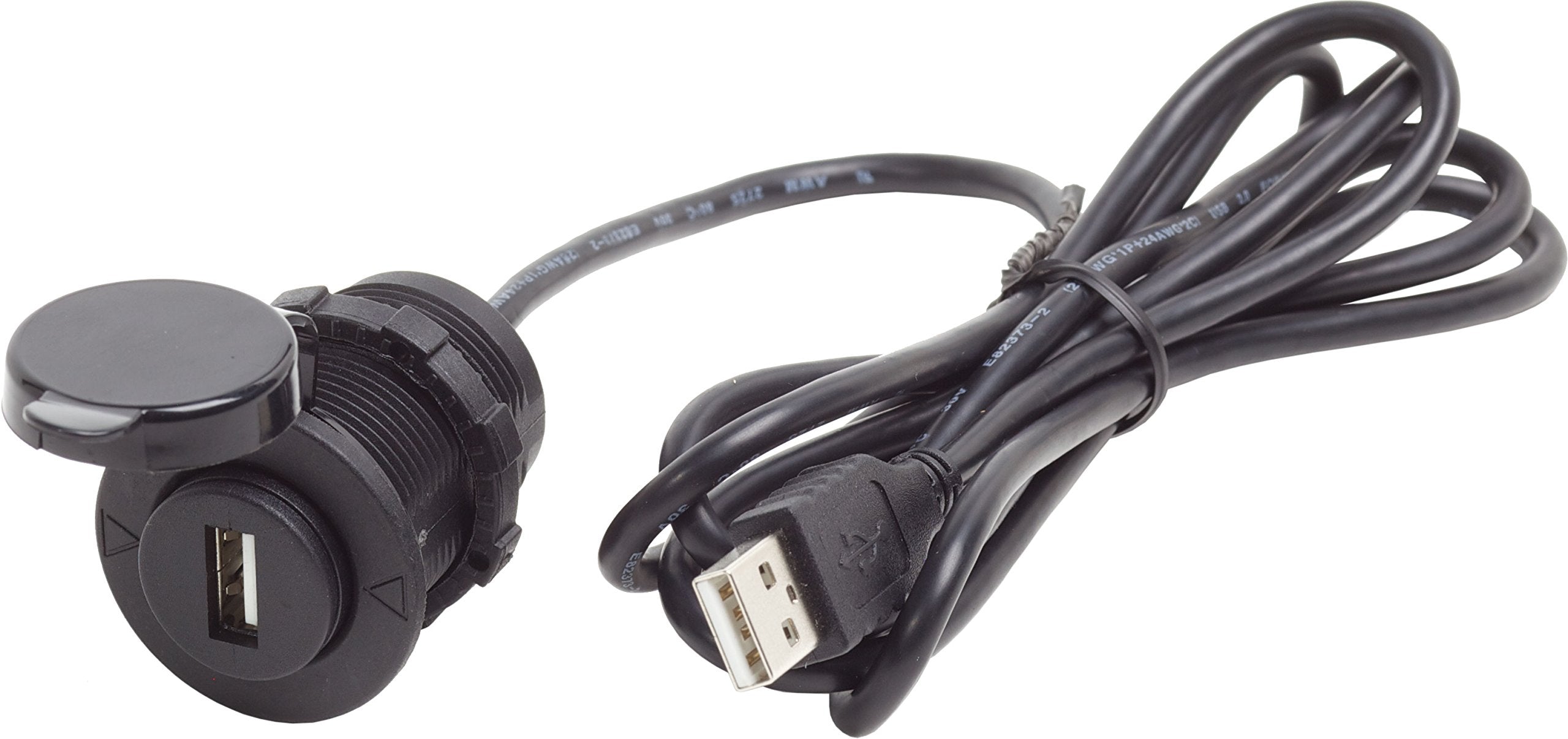 1044-BSS Blue Sea - 12VDC USB 2.0 Port w/ Ext Cable (10EA)