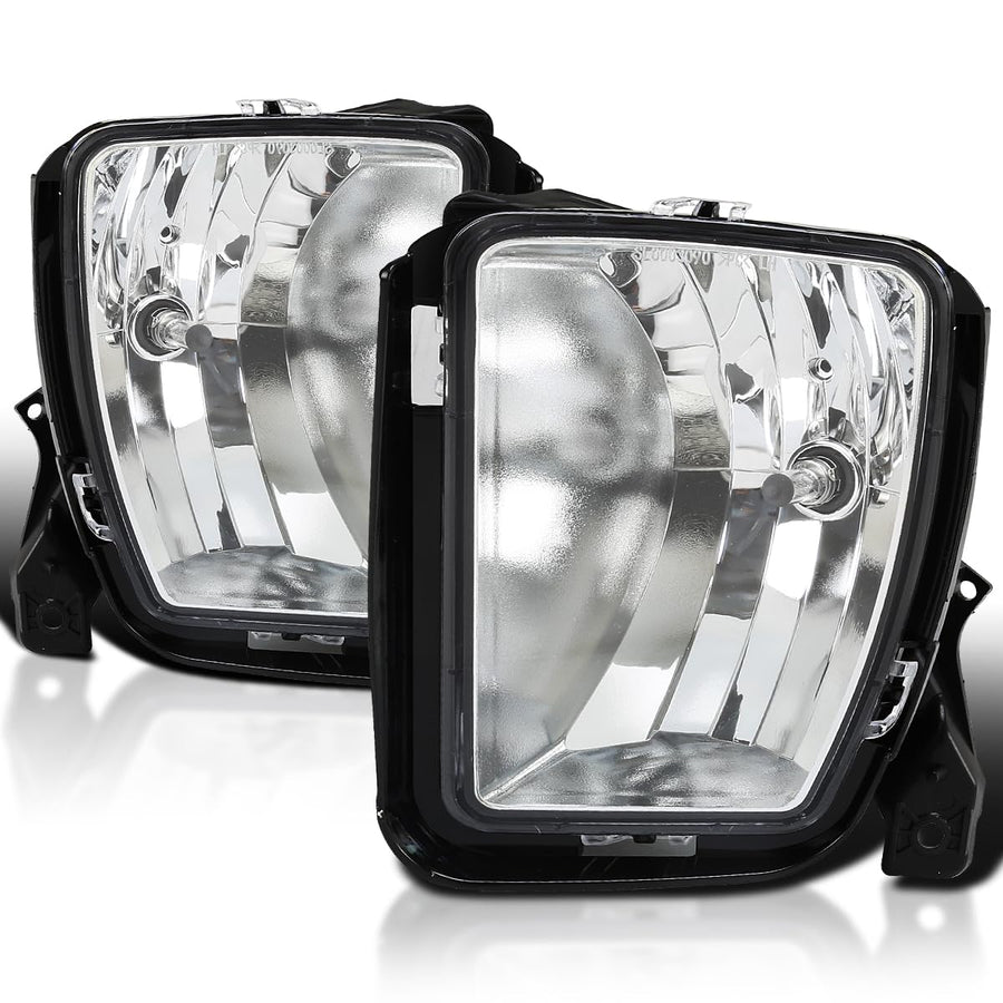Fog Lights Spec-D Tuning Clear Lens + HB4(9006) Bulbs + Switch Included Compatible with Dodge Ram 1500 2013-2018 L+R Pair Assembly