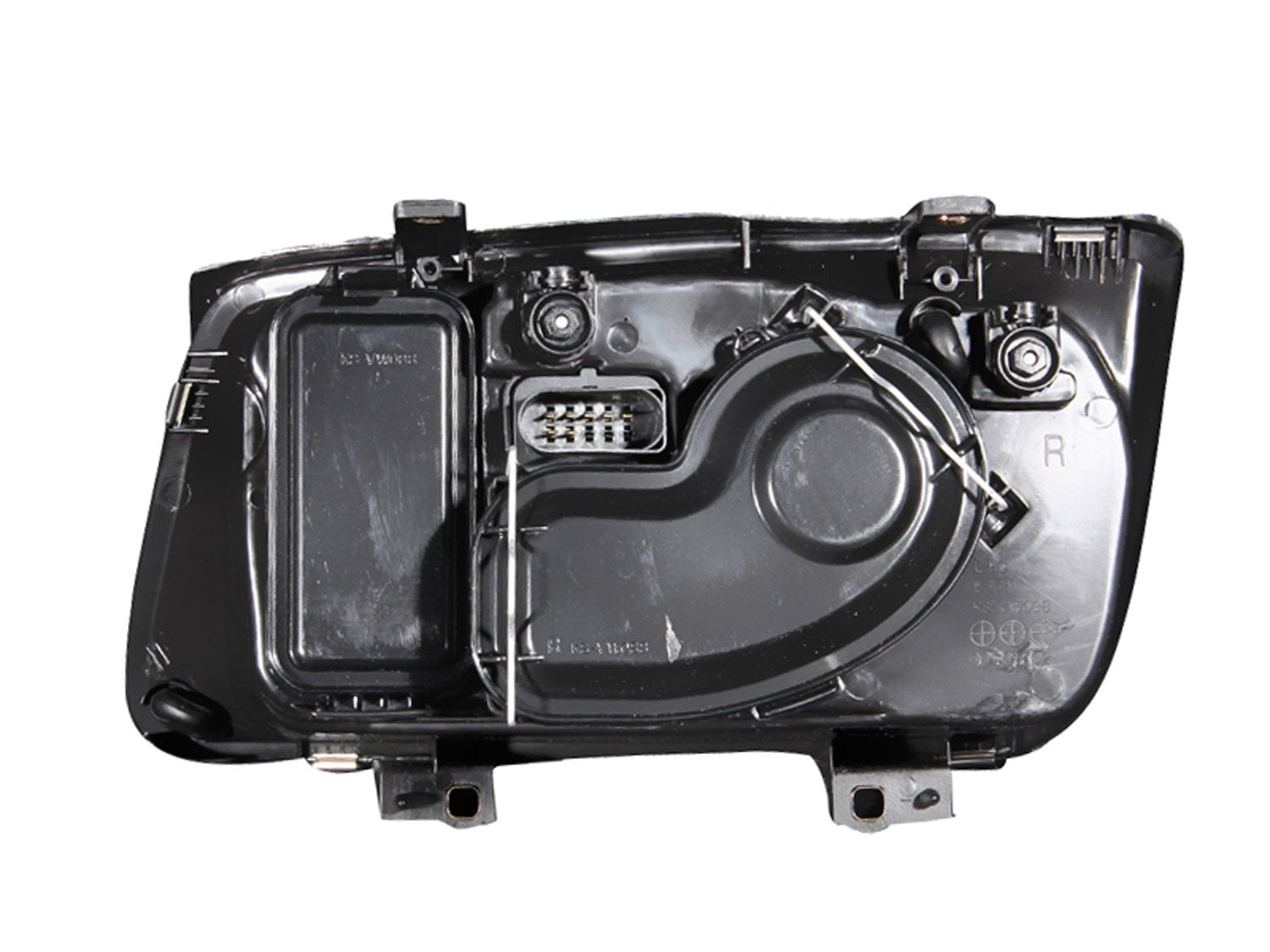 Volkswagen Jetta Anzo USA 121169 Black Headlight Assembly - (Sold in Pairs)