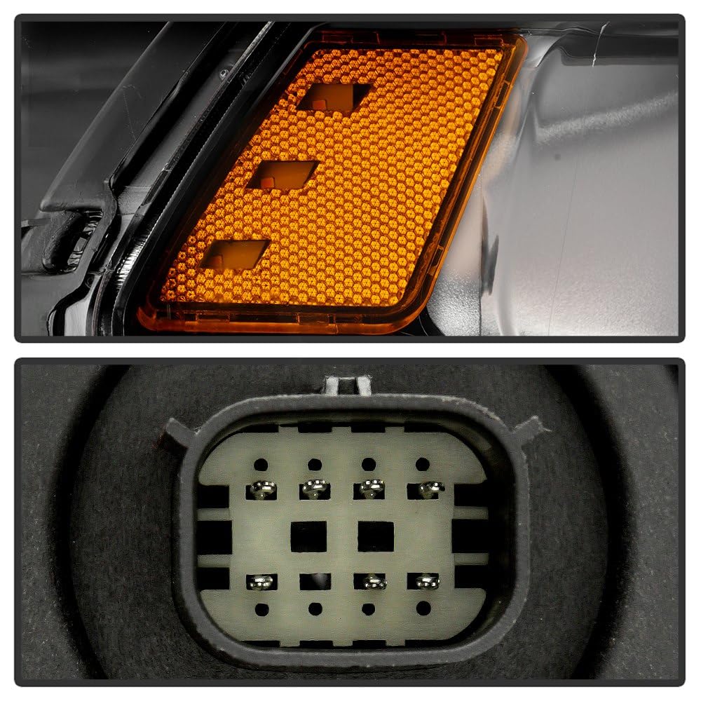 Dodge Durango 2014-2017 Spyder (OE) Halogen Without DRL LED Models Only (Do Not Fit Xenon HID Models) OEM Style Driver Side Headlight - Right - Black